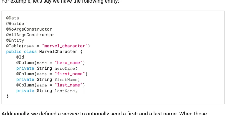 Screenshot of syntax highlighted code
