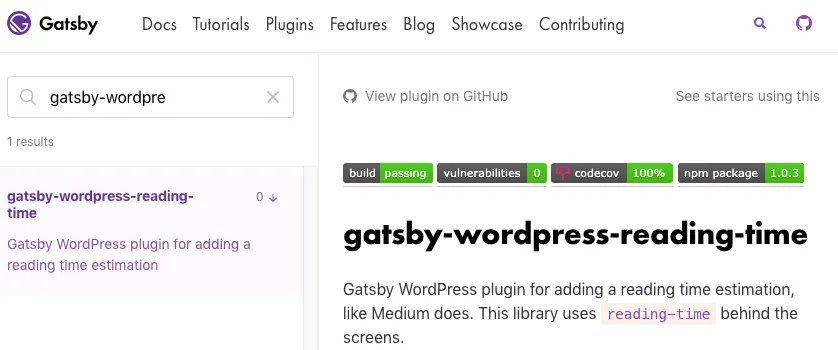 Example of a Gatsby plugin